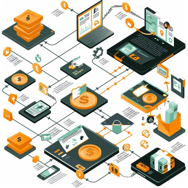 Infográfico que muestra la transformación digital en el software de facturación de impuestos que destaca el cambio
