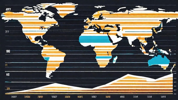 Foto infográficos de tendências de dados visuais