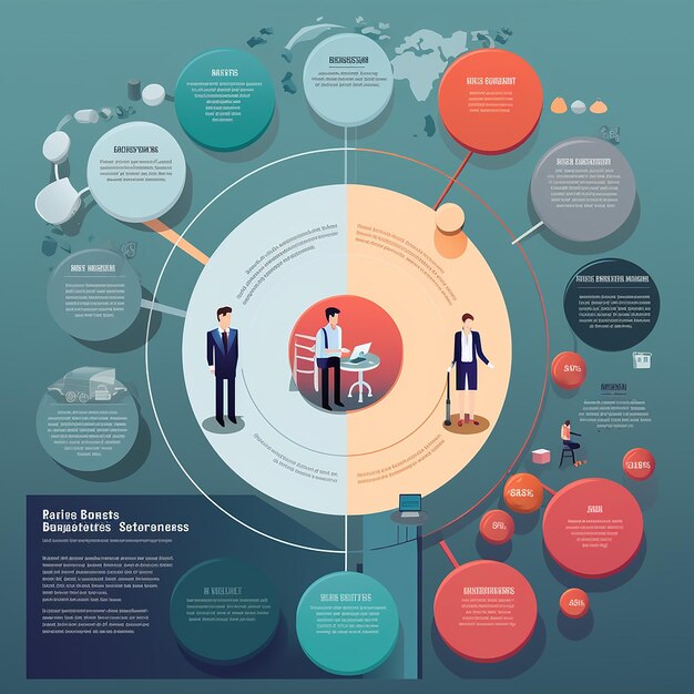 Infografik über das Geschäft