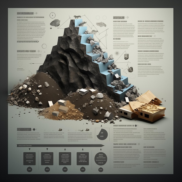 Foto infografik über ein zinkerz