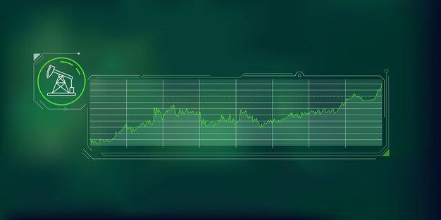 Infografiken über die Dynamik der Ölgewinnungspreiserhöhung