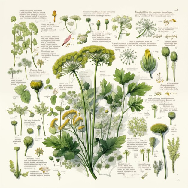 Infografische Inspiration über die Pimpinella pruatjan Pflanze