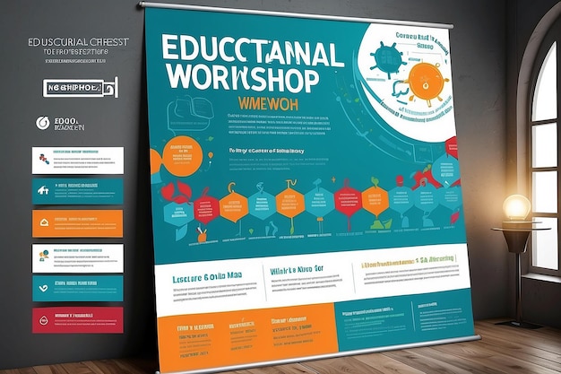Informativer Bildungsworkshop Poster-Banner