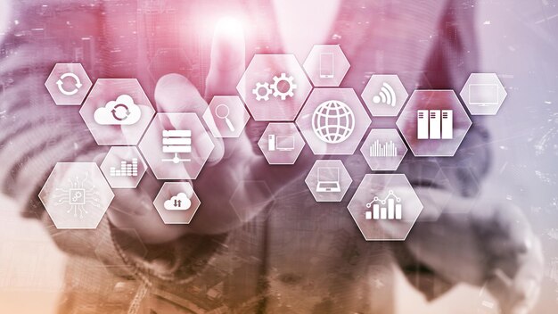 Infraestructura tecnológica tecnología en la nube y comunicación