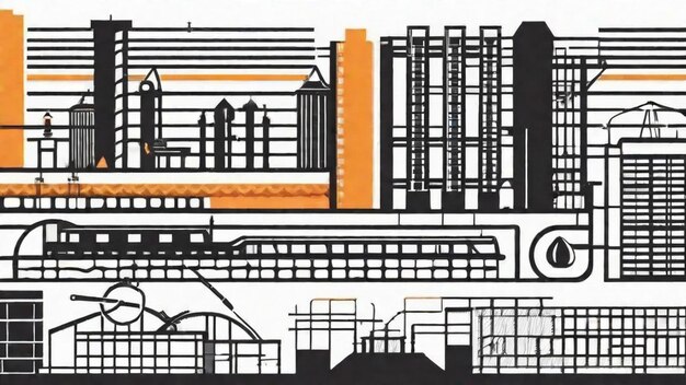 Foto la ingeniería de los cimientos del futuro