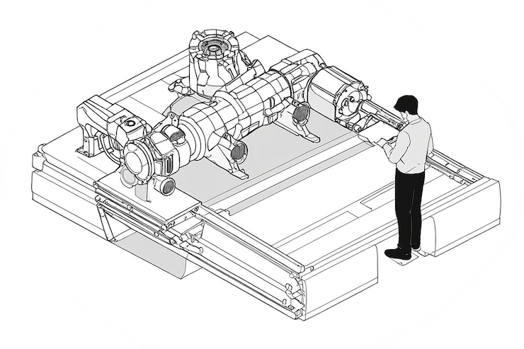Foto ingeniería de ilustración 3d
