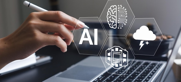 Ingeniería de inteligencia artificial, big data y aprendizaje automático de IA para usar IA generativa