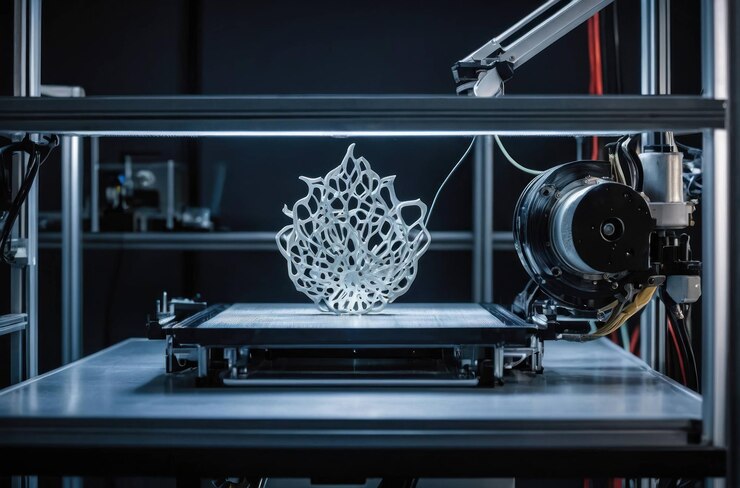 Foto la ingeniería mecánica se encuentra con la naturaleza