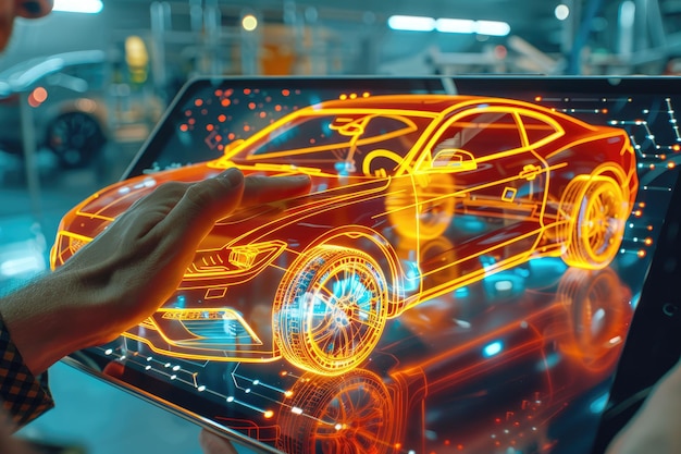 Ingeniero automotriz mejora el diseño de automóviles con AR y visualización 3D