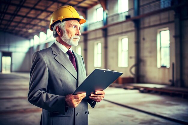 Foto ingeniero de inspección de edificios