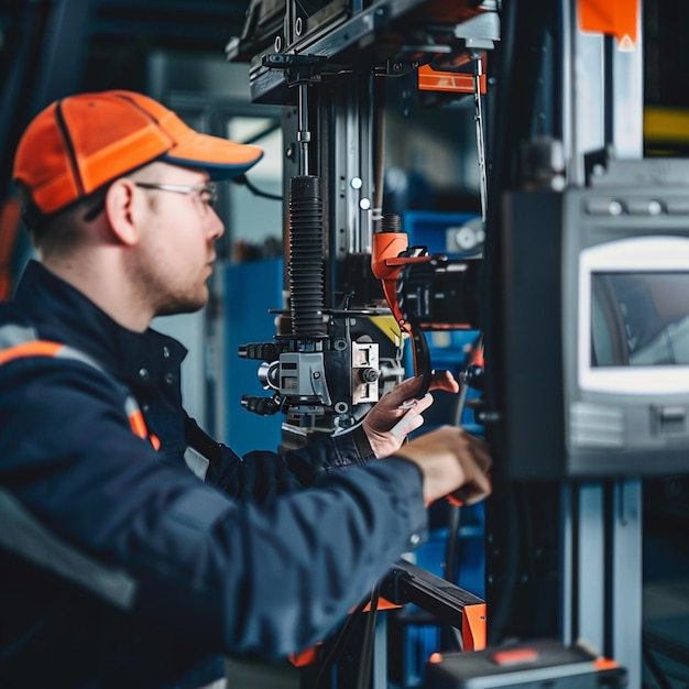 Ingeniero mecánico de cualificación completa para el mantenimiento y la formación en la industria