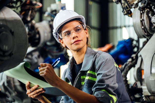 Ingeniero propietario de negocios que gestiona y controla el trabajo en la fábrica.