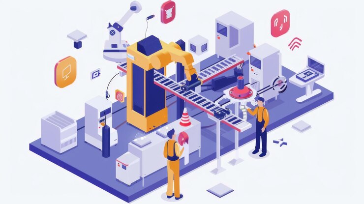 Foto ingenieros que aprovechan el big data en entornos industriales