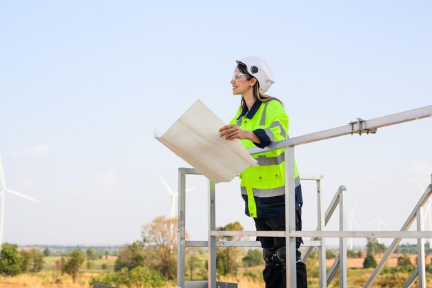 Ingenieur arbeitet mit selbstbewussten Arbeitern zusammen, die im Freien an Megaprojekten arbeiten