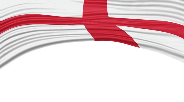 Inglaterra Flag Wave National Flag Clipping Path (Caminho de corte da bandeira nacional da Inglaterra)