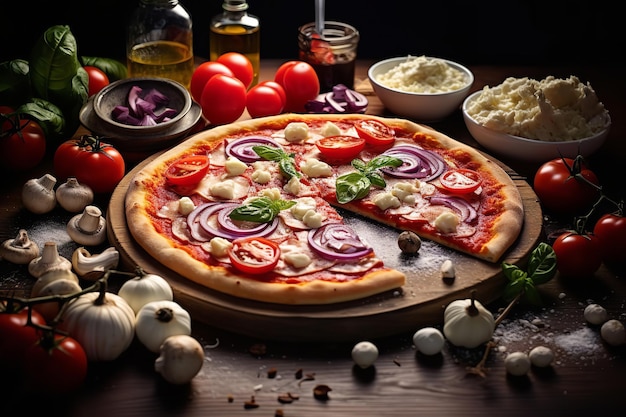 Ingredientes y aderezos creativos para pizza