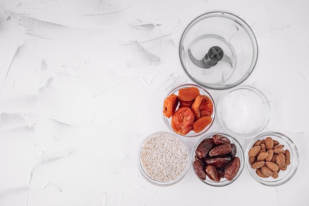 Ingredientes para la bola de energía.