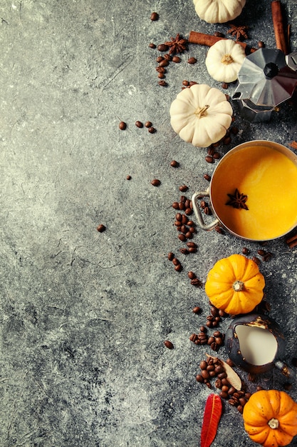 Ingredientes para calabaza latte