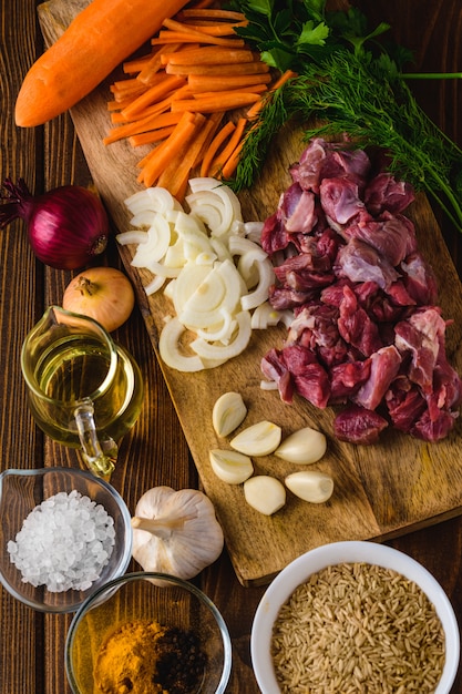 Ingredientes para cocinar