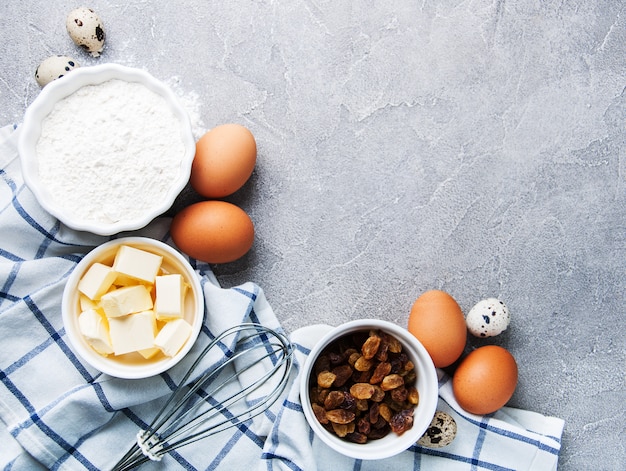 Ingredientes de panificação para pastelaria