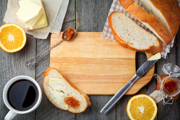 Foto ingredientes para el desayuno