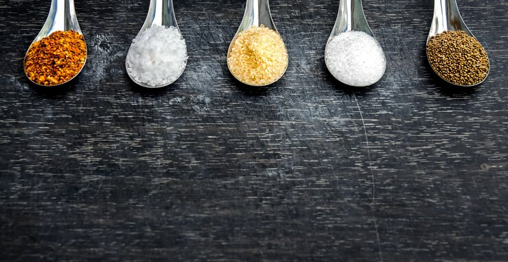 Foto ingredientes e condimento na mesa