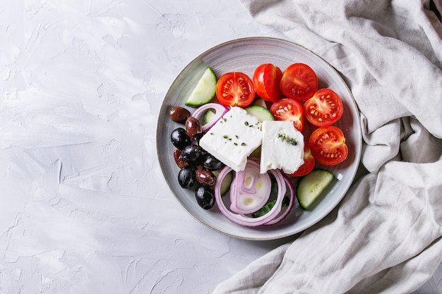 Ingredientes para ensalada griega