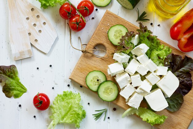 Ingredientes para ensalada de verduras