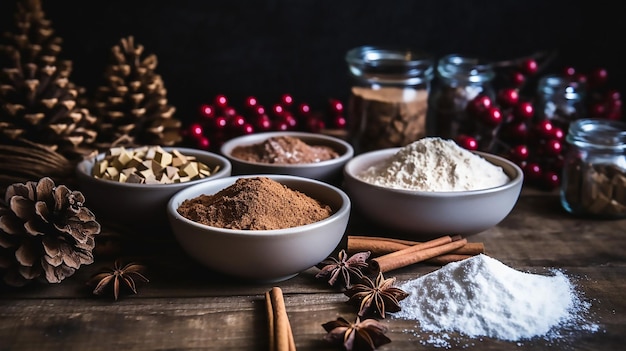 Ingredientes fantásticos para hornear festivos de otoño e invierno