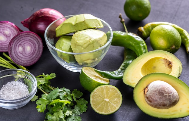 Ingredientes de guacamole