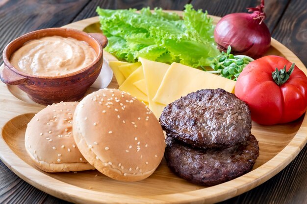 Ingredientes para hamburguesas