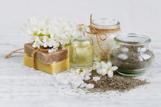 Ingredientes naturales para mascarillas o exfoliantes faciales y corporales caseros