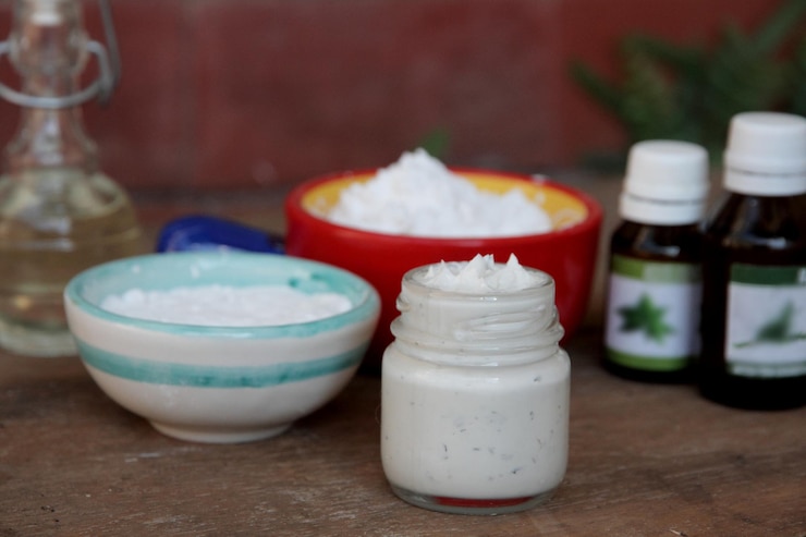 Foto ingredientes naturales y orgánicos para la preparación de desodorantes caseros