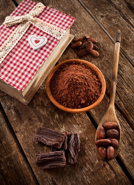 Ingredientes para chocolate artesanal