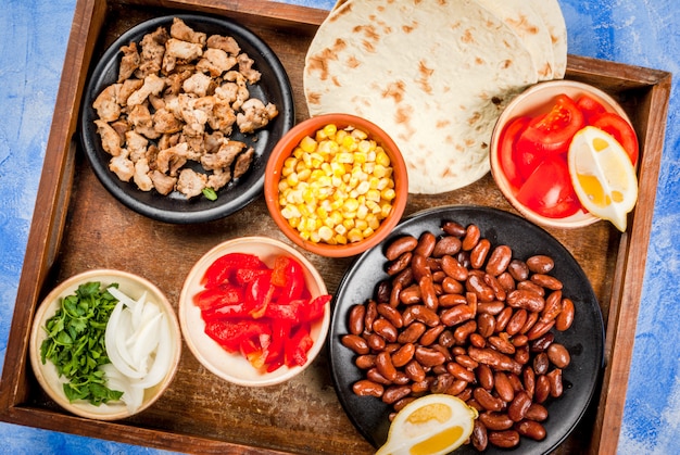 Ingredientes para comida mexicana