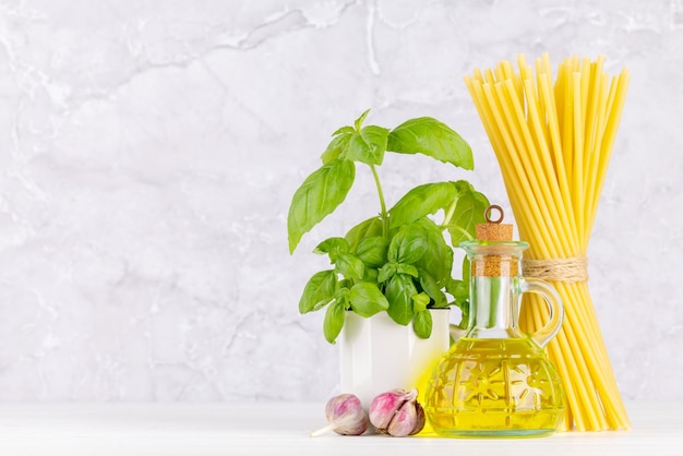 Ingredientes para cozinhar cozinha italiana