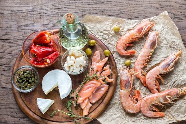 Ingredientes para dieta mediterrânea