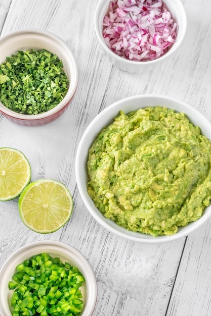 Ingredientes para guacamole