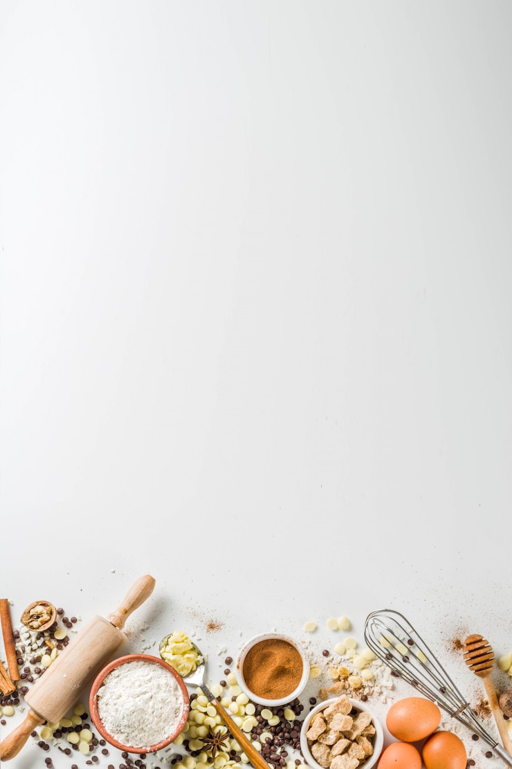 Foto ingredientes para o cozimento festivo de outono inverno