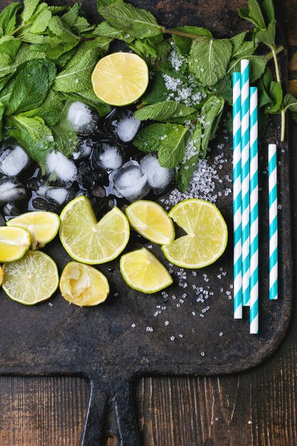 Ingredientes para o mojito