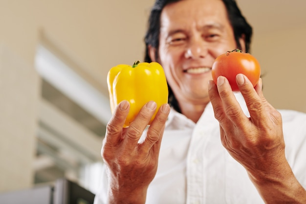 Ingredientes para salada de vitaminas