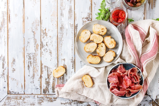 Ingredientes para tapas