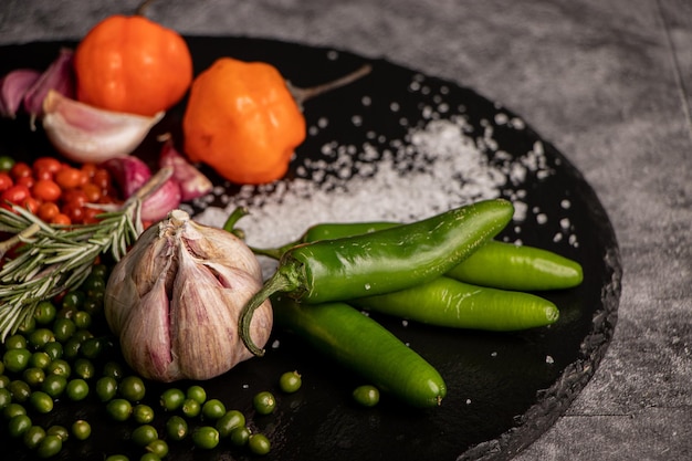 Ingredientes para un plato