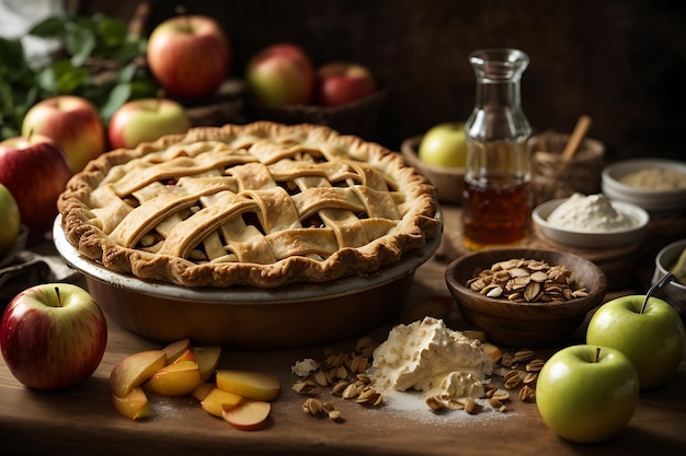 Ingredientes para la tarta de manzana