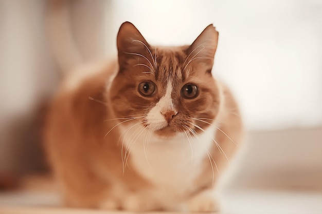 Ingwerkatze / süßes Haustier schöne Katze, roter Ingwer