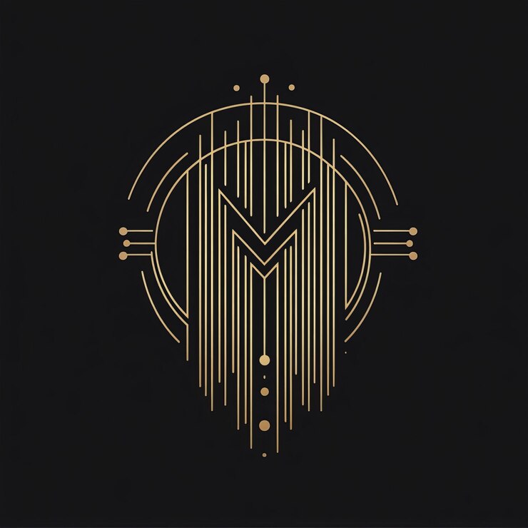 Foto inicial letra m diseño de logotipo con estilo de arte de línea elegante será adecuado para qué empresa o b