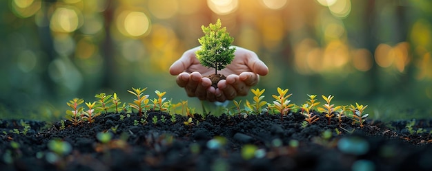 Una iniciativa comunitaria de plantación de árboles y papel tapiz