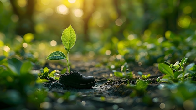 Foto iniciativas corporativas de redução da pegada de carbono alinhadas com os objetivos globais de sustentabilidade enviro