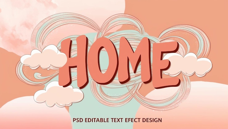 Foto inicio psd diseño de efectos de texto editables