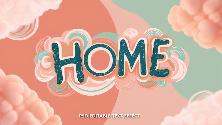 Foto inicio psd diseño de efectos de texto editables